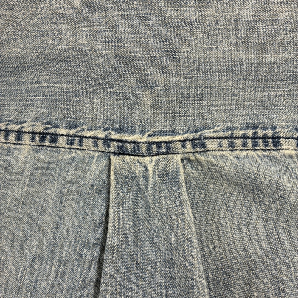 Tommy Hilfiger Womens 2X Denim Button Down Shirt Light Wash Blue Long Sleeve - Picture 10 of 16
